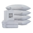 thumbnail image 1 of Sábanas 2 Juegos de Microfibra Suaves y Frescas, Real Textil (Gris, King Size), 1 of 7