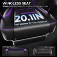 thumbnail image 2 of LUCKRACING Gaming Chair with Footrest, Big and Tall Game Chair 350lb Racing Style Computer Chair, Ergonomic Executive Office Chair High Back with Lumbar Support and Recliner, Purple, 2 of 7