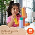 thumbnail image 4 of Fisher-Price Wooden Stacking Blocks Building Toy for Toddlers, 65 Wood Pieces, 4 of 6