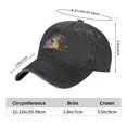 thumbnail image 6 of Mens Baseball Cap, Outdoor Casual Sports Cap Classic Curved Brim Hat - Adjustable Cowboy Hat, Children's Playground- Black, 6 of 8