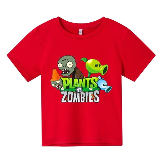 T Shirt Cotton Men Women DIY Print Pvz Plants Vs Zombie Plants Vs Zombie 2 Kids Fashion Video Game Garden Warfare Plants