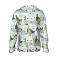 thumbnail image 1 of Fotbe Mallard Ducks Wild Birds Chaqueta con Protección Solar UPF 50+ para Hombre y Mujer, Camisa con Capucha y Bolsillos-X-Large, 1 of 7