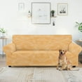 thumbnail image 5 of XYZCANDO Yellow Sofa Cover Stretch Couch Cover Sofa Slipcovers for 1 Cushion Couch 3 Seater Furniture Sofa Armchair Covers, 5 of 6