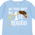 thumbnail image 4 of Inktastic No, This Ain't My 1st Rodeo Cowboy Hat and Lasso Boys or Girls Long Sleeve Toddler T-Shirt, 4 of 5