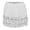 A-White757, variant on XIAOCHA Women's Elastic Waist Lace Hem Flowy Mini Skirt Tiered Coquette Casual Daily Short Skirt