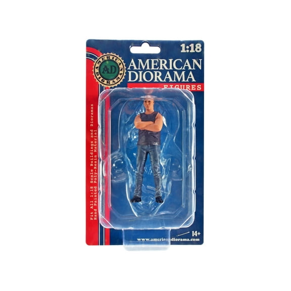 Car Meet 3 Figure 1 for 1/18 Scale Models by American Diorama