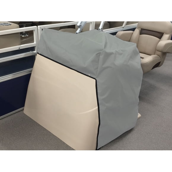 Carver Boat Console Cover 61063F-10 Water Repellant/UV Protection/Mildew Resistant; Haze Gray; Poly-Flex II Marine Grade Polyester