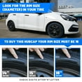 thumbnail image 4 of 4 Pack Hubcap Wheel Cover Replacement for 2011-2018 Volkswagen Jetta,16" Hub Caps Universal Wheel Rim Cover Exterior Accessories,Snap On Car Truck SUV,ABS&PC Material(16-Inch,Chrome), 4 of 7