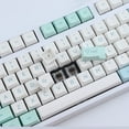 thumbnail image 4 of Sunzit 132 Keys PBT Keycaps,Dye Sublimation XDA Profile Keycaps Mint Theme Keycap ANSI Layout for MX Switches Mechanical Gaming Keyboard, 4 of 8