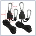 thumbnail image 2 of BLEEUS 16pcs 1.6M Ratchet Locking Hanger 1/8 Lift Pulley For Camping Tent, 2 of 10