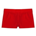 thumbnail image 5 of Eandarui Little Girls Dance Shorts V-front Waistband Gymnastics Dancewear Ballet Yoga Training Red 10, 5 of 6