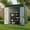 Green, variant on Asofer 6'x4' Metal Storage Shed – Lockable Garden Tool Shed, Galvanized Steel, Weather Resistant for Backyard/Patio