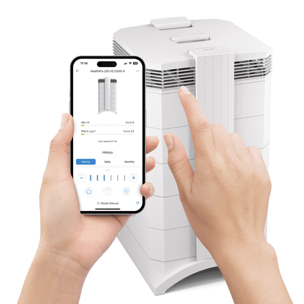 IQAir HealthPro Plus XE Air Purifier - Smart HyperHEPA Filtration