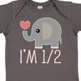 thumbnail image 4 of Inktastic Half Birthday Cute Elephant Girls Baby Bodysuit, 4 of 5
