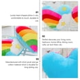 thumbnail image 5 of 1pc Rainbow Heart Shape Plush PP Almohadas de almohada de algodón (patrón aleatorio), 5 of 5