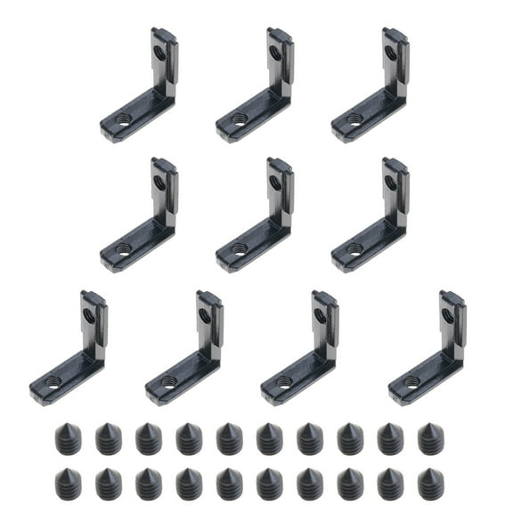lanema 10pcs L Shape Metal Connectors Inner Corner Brackets set for Structural Support