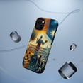 thumbnail image 5 of DistinctInk MagSafe Tough Case for Apple iPhone 13 Mini (5.4" Screen) - Yesterday, Today, Forever - Tempered Glass Back, 5 of 6
