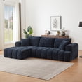 thumbnail image 5 of MAYEERTY Chenille L-Shape Oversized Sectional Sofa, Minimalist Luxury Sleeper Couch for Apartments, 108" W x 63" D x 34" H, 5 of 8