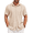 A-champagne, variant on Mens Short Sleeve Cuban Guayabera Shirt Casual Summer Beach Button Down Shirts