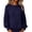 Navy, variant on Women's Crew Neck Knit Sweater, JIANLAI Cable Knit Long Sleeve Pullover Top, Solid Color Loose Fit Textured Blouse