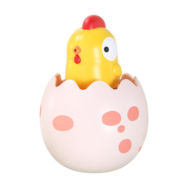 Juguete de baño para bebé, huevo rociador de agua, juguete rociador de baño creativo, eclosión flotante, juguete de agua rociado para niños de piscina Rosa