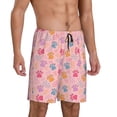 thumbnail image 2 of Naloa Colorful Pets Paws Men's Short Pajama Pants, Pj Shorts, Lounge Comfort Shorts-Large, 2 of 6