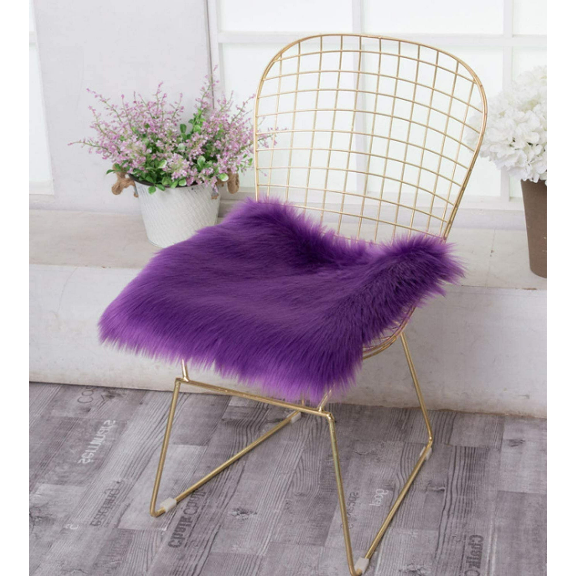 Faux fur seat cover new arrivals