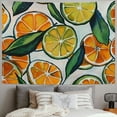 thumbnail image 2 of Shiartex Tapestry Colorful Alot Citrus Lemon Orange Round Lime Fruit Abstract Food Drink Green Clipart Continuous Beach Tapestry Funny Tapestry for Living Room Bedroom Painting, 2 of 6