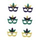 thumbnail image 3 of Juego de 6 Pendientes con Máscara de Carnaval Fernando Coloridos para Halloween Bodas Vacaciones, 3 of 8