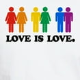 thumbnail image 3 of CafePress - 3 Gay Humor Love Is Love Colors T Shirt - Men's Classic T-Shirts, 3 of 4