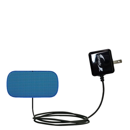 Gomadic Intelligent Compact AC Home Wall Charger suitable for the Logitech UE Mobile Boombox - High output power with a convenient, foldable plug desi