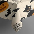 thumbnail image 4 of Halloween Black Cats and Pumpkins Rectangle Tablecloth 60"x120",Waterproof Polyester Rectangle Table Cloth, Wipeable Spillproof Polyester Tablecloth for Dining, Camping, Indoor and Outdoor, 4 of 6