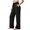 871#Black, variant on Women's Wide Leg Sweatpants Relaxed Fit Athletic Training Pants Workout Lounge Pants