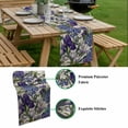 thumbnail image 5 of Spring Flowers Table Runner - 108 Inch Long, Kitchen Dining Table Runner Dresser Scarves, Purple Hydrangea Orchid Floral Country Beige Farmhouse Decor for Coffee Tables Wedding Party Banquet, 5 of 8
