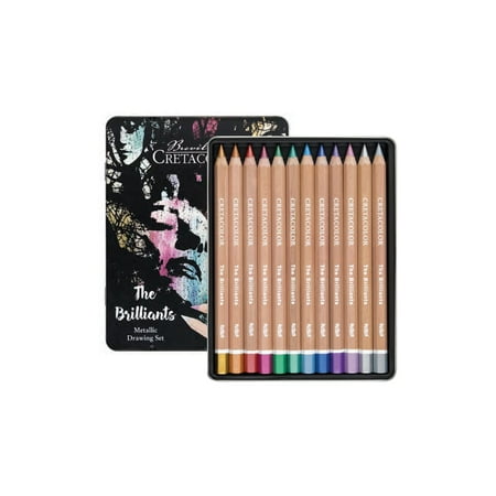 UPC: 9014400301521 | Cretacolor Mega Metallic Pencil Set  Tin Set of 12