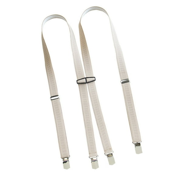RUISINERY Stylish Suspenders for Men Women with Secure 4 Clip Attachments Uniform Formal Suit Suspenders Elastic Classical Designs