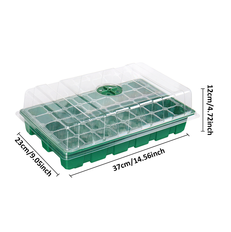 3 Pcs Seed Starter Trays, 40-Cell Plant Propagator with Humidity Dome, Greenhouse Seedling Growing Tray
