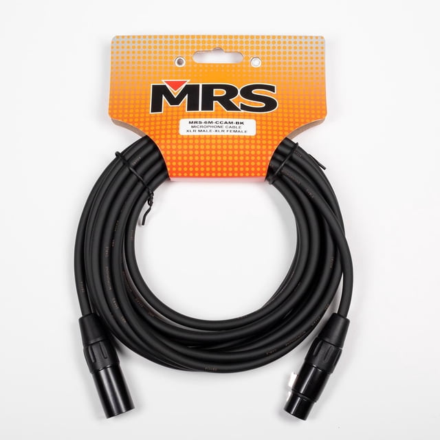 MORRISON Cable para Micrófono de 6 m XLR MRS-6M-CCAM-BK MORRISON negro 18.5x4x22