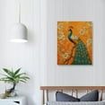 thumbnail image 3 of Nawypu Canvas Print Wall Art Beautiful Peacock And Flowers Art Paintings for Wall Retro Bird Wall Art Prints Picture Artwork Wall Decor Modern Home Decoration For Bedroom Living Room Ready to Frame, 3 of 4