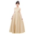 thumbnail image 2 of Ekidsbridal Girl Pageant Flower Girl Dress - Pearl Beaded A-Line V-Back Satin 327-A (Size: 2-10), 2 of 4