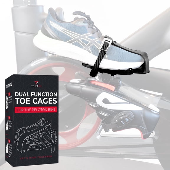 Dual Function Toe Cages - Convert Peloton Pedals to Two Sided Toe Cages or Delta Cleats - Pedal Converters - Compatible with Original Peloton Bike and Bike , Cross Training Bike and Bike