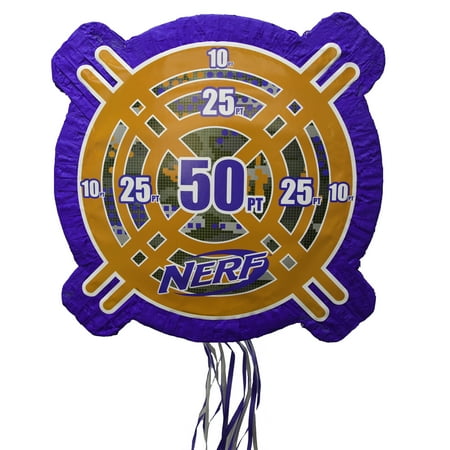 19.5 Apron - (2 Pack) Nerf Party Pinata, Pull String, 19.5 x 19.5 in, 1ct
