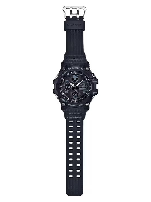 Casio G-Shock MUDMASTER GSG100-1A All Black Solar Outdoors Military Mens Watch