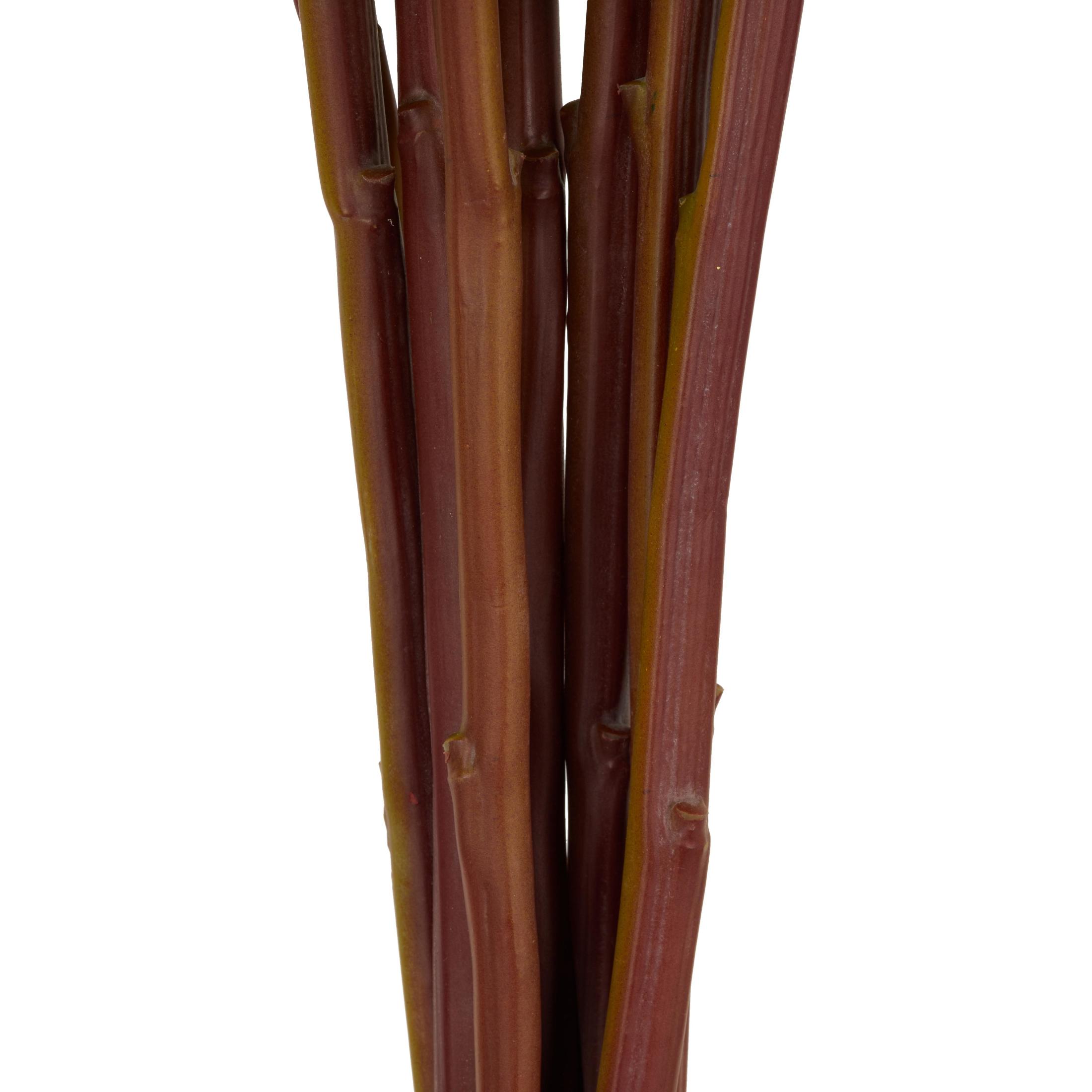 31" Plastic Floral Tall Peony Artificial Flower Stem in Pink Accents, by DecMode (8 Count)