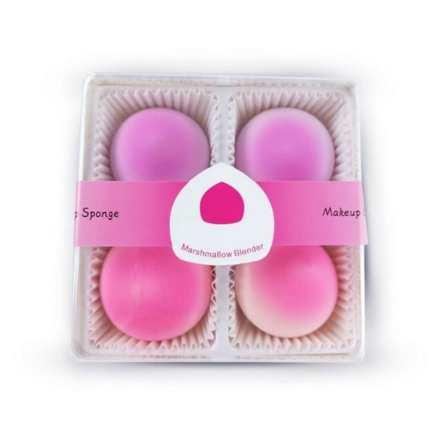 Soft Peach Powder Puff Peach Beauty Egg Set with Storage Box Snow Mei Niang Fart Peach Makeup Egg Set Easy Storage