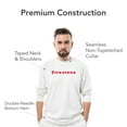thumbnail image 5 of Firestone Apparel Cotton Branded Long Sleeve T Shirt – Unisex Graphic Logo Tshirts – Classic Fit Casual Tee for Men or Women (Black with White FS Logo - Large), 5 of 7
