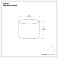 thumbnail image 3 of Simpli Home Simpli Home Coates Round Macrame Pouf in Cloud Gray Cotton, 3 of 4