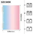thumbnail image 2 of FORMRS 1-Subject Spiral Notebook 8" x 5" College Ruled 60 Refillable Sheet A5 Hard Cover, 2 Pack, Light Pink Gradient, 2 of 7