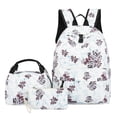 thumbnail image 2 of Japanese Style Backpack With Floral Shoulders,Black stitching, 2 of 2