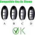 thumbnail image 2 of Key Fob Cover Compatible with Fit for Nissan Murano Kicks Keychain Case Holder Protector, 2 of 6